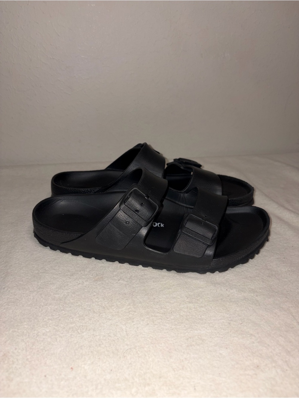 Birkenstock size 40/9 Essentials Ava Black Double-Strap Sandals - Picture 3 of 6